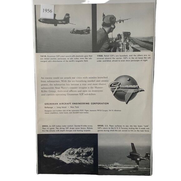 Vintage 1956 Grumman Aircraft Engineering Ad Advertisement - Picture 2 of 4
